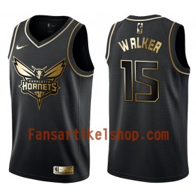 NBA Charlotte Hornets Trikot Kemba Walker 15 Nike Schwarz Golden Edition Swingman - Herren